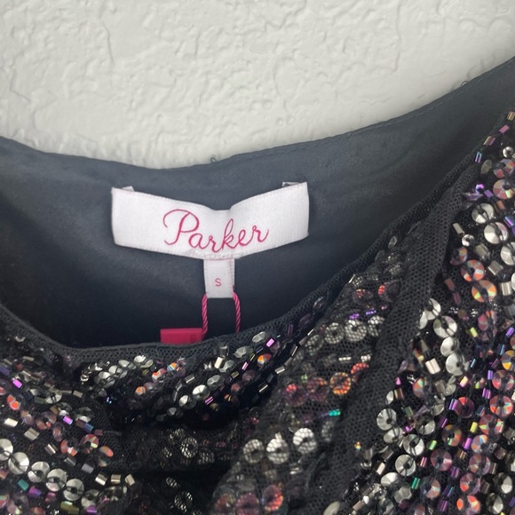 Parker Silver Sequin Camisole Top with NWT - Picture 3 of 7